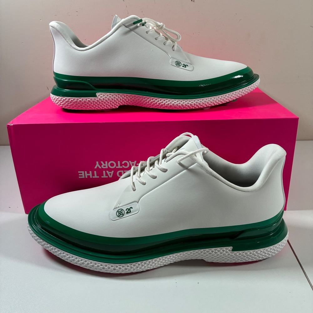NEW G/FORE Custom Tuxedo Gallivan2R Mens 10 White Snow Green Golf Shoes